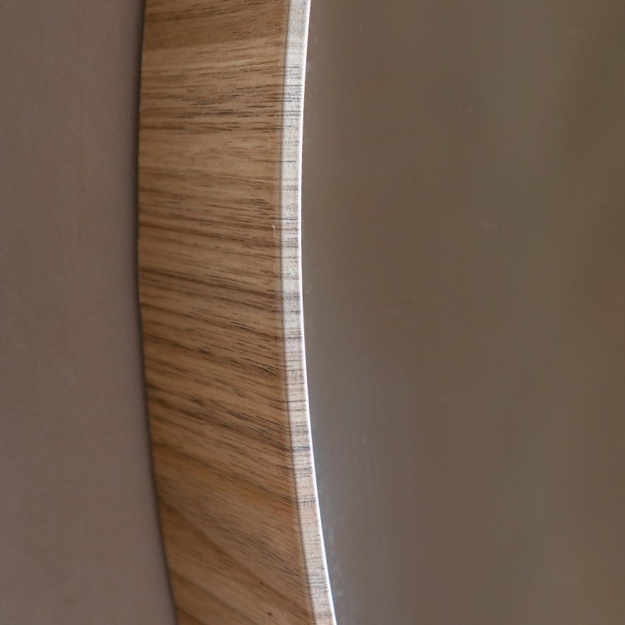 Gallery Direct Mirrors - Cedar Round Mirror Oak Large