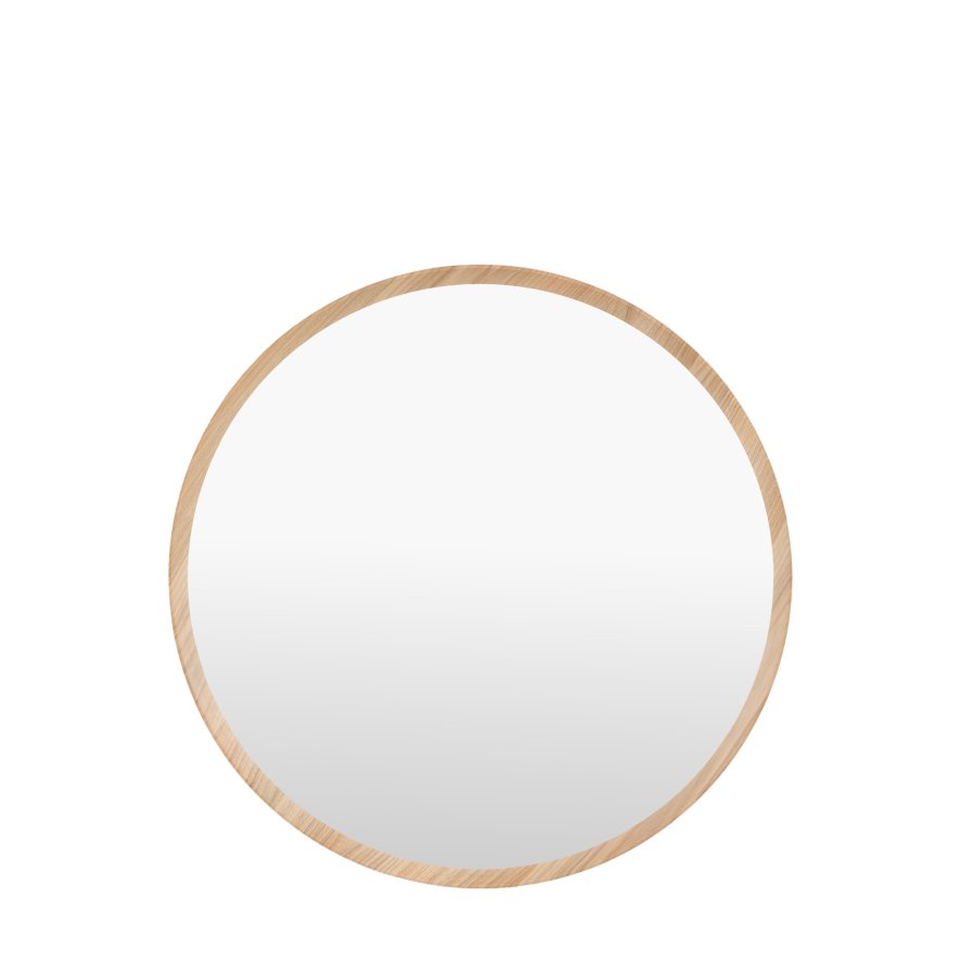 Gallery Direct Mirrors - Helsinki Round Mirror Oak