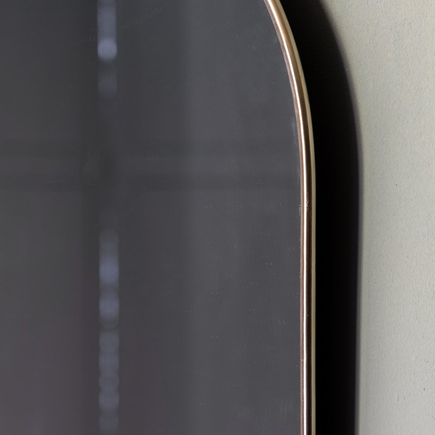 Gallery Direct Mirrors - Highline Elipse Mirror Brass