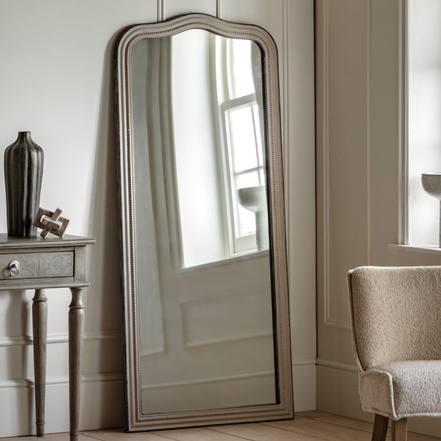 Gallery Direct Mirrors - Shoreline Arch Leaner Mirror Grey