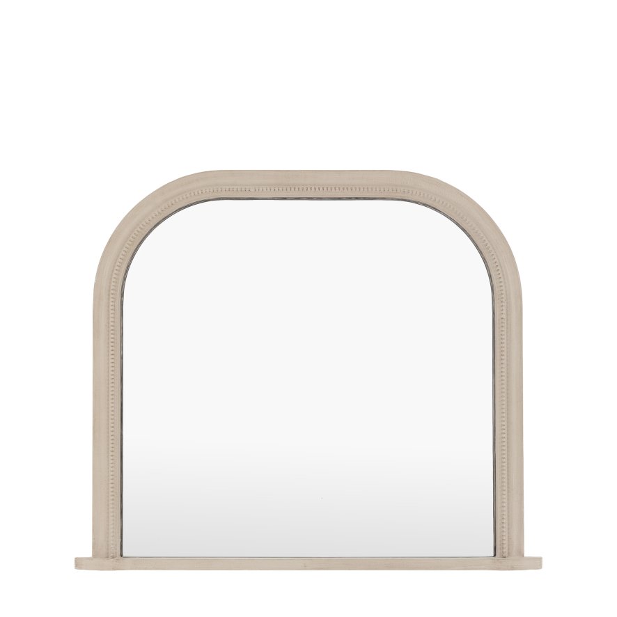 Gallery Direct Mirrors - Shoreline Overmantle Mirror Grey