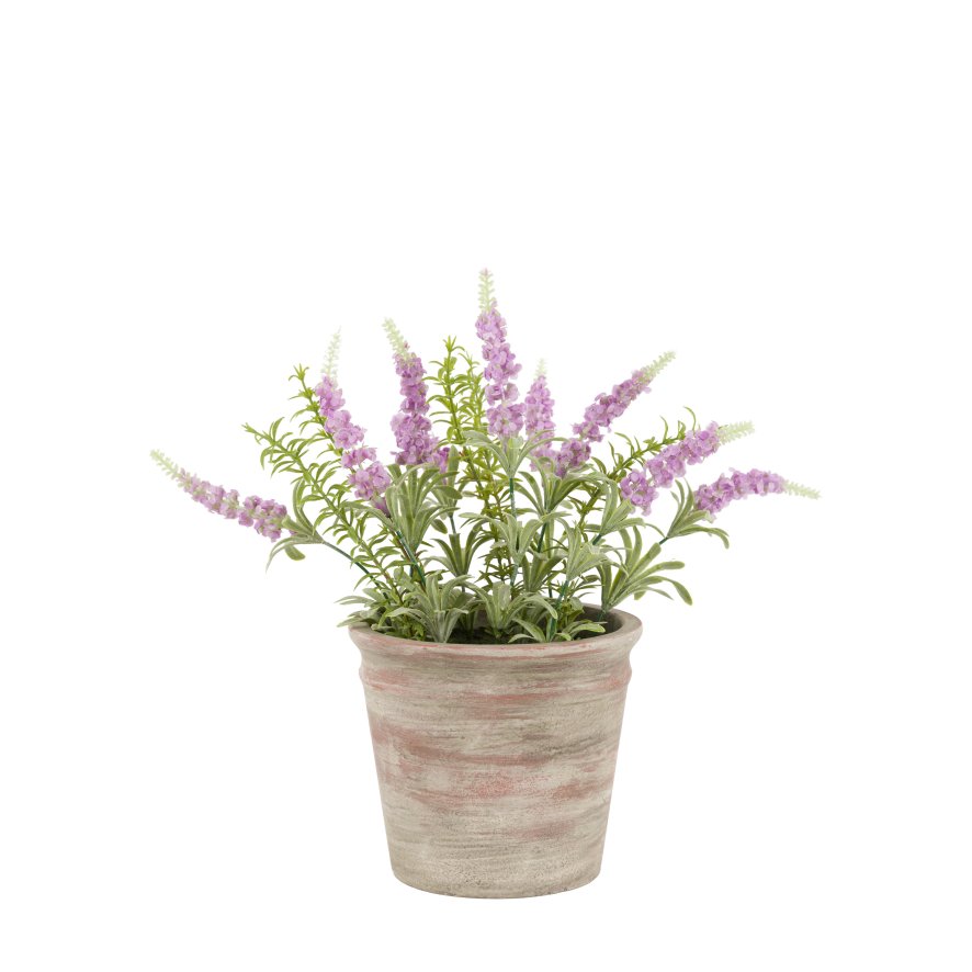 Gallery Direct Faux Plants - Potted Rustic Lilac Lavendar