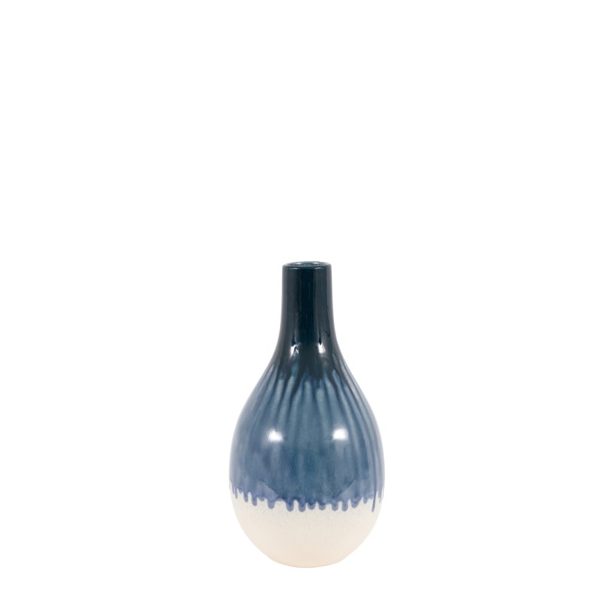 Gallery Direct Accessories - Orro Blue Organic Fade Ceramic Vase