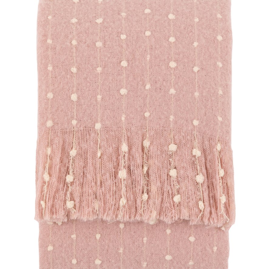 Gallery Direct Throws - Dottie Faux Mohair Throw Rose Pink