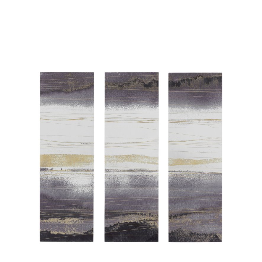 Gallery Direct Noir Sands - Triptych Art Set of 3