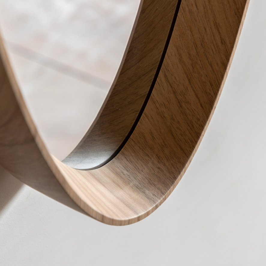 Gallery Direct Mirrors - Cedar Elipse Mirror (Oak)