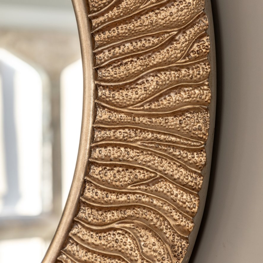 Gallery Direct Mirrors - Falia Round Mirror Gold