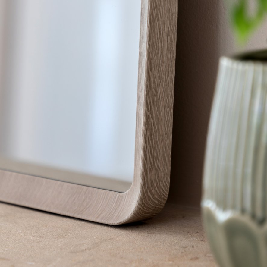 Gallery Direct Mirrors - Sedona Overmantle Mirror Grey