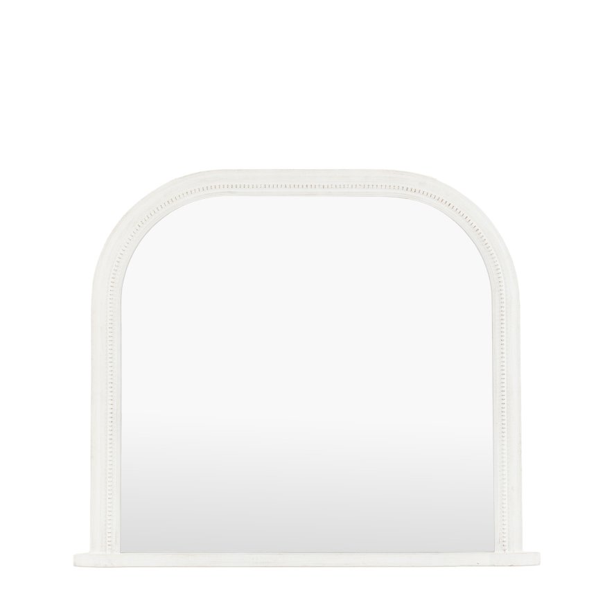Gallery Direct Mirrors - Shoreline Overmantle Mirror White