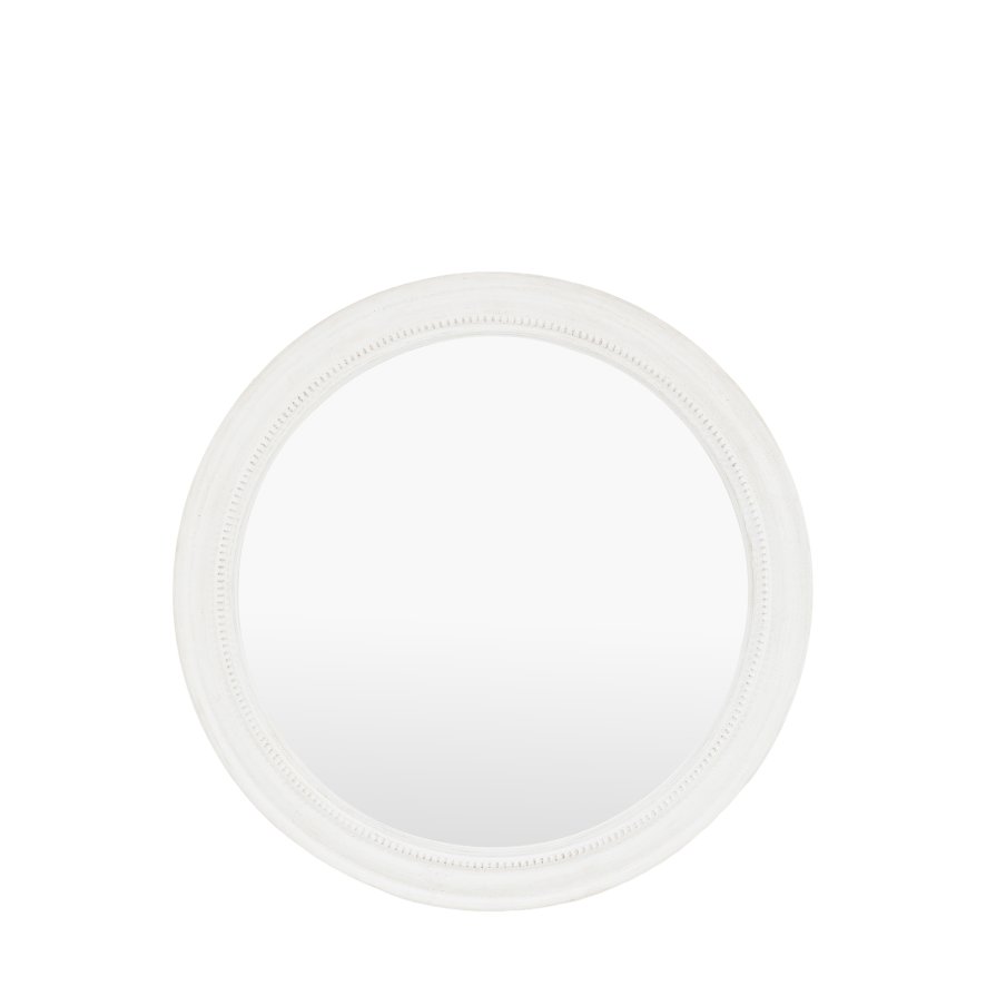 Gallery Direct Mirrors - Shoreline Round Mirror White
