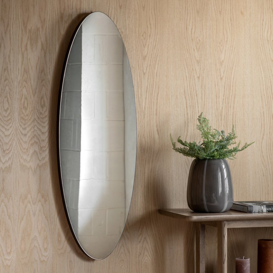 Gallery Direct Mirrors - Tokyo Elipse Mirror Black
