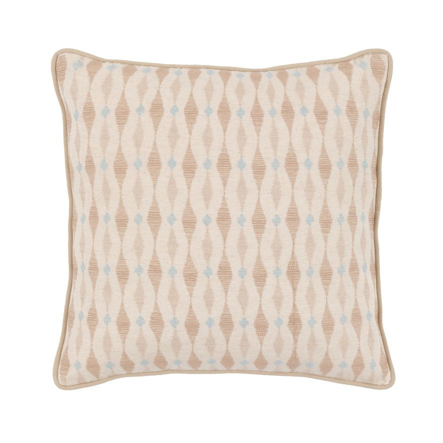 Gallery Direct Cushions - Sierra Ikat Embroidered Cushion Natural