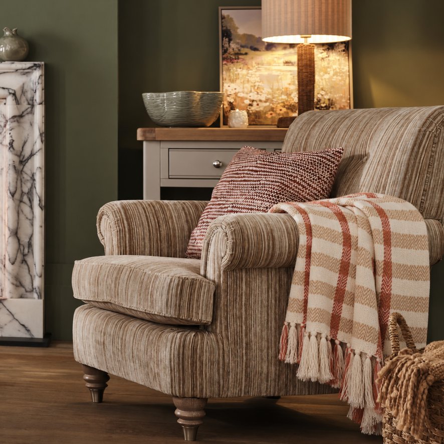 Gallery Direct Throws - Arvo Grid Woven Throw Rust / Natural