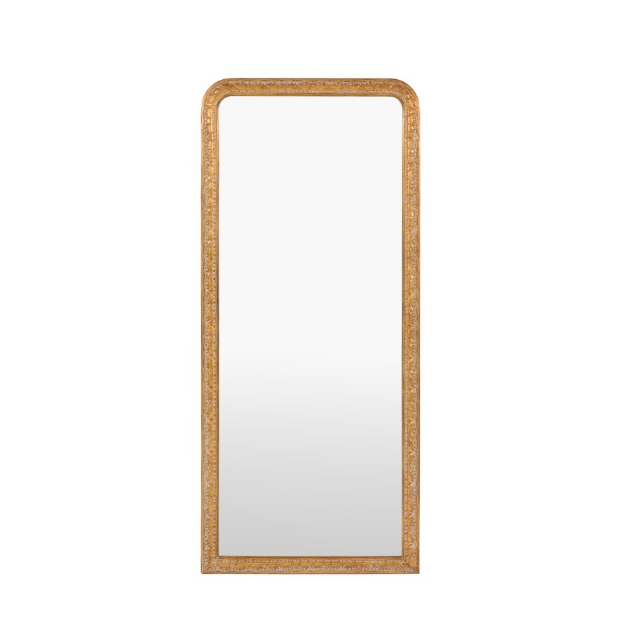 Gallery Direct Mirrors - Romana Leaner Mirror Gold