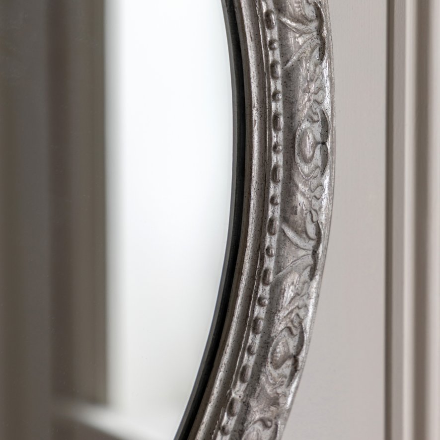 Gallery Direct Mirrors - Romana Round Mirror Grey