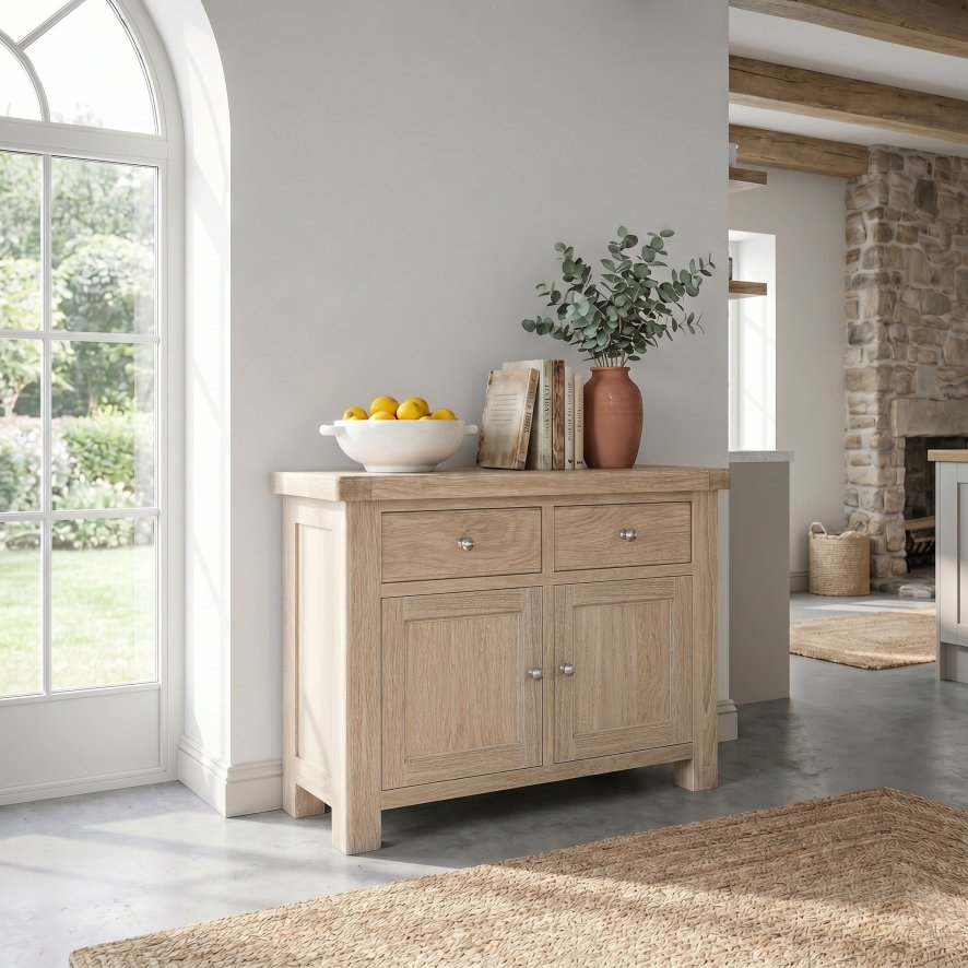 Global Home Group Providence White Wash - Small Sideboard