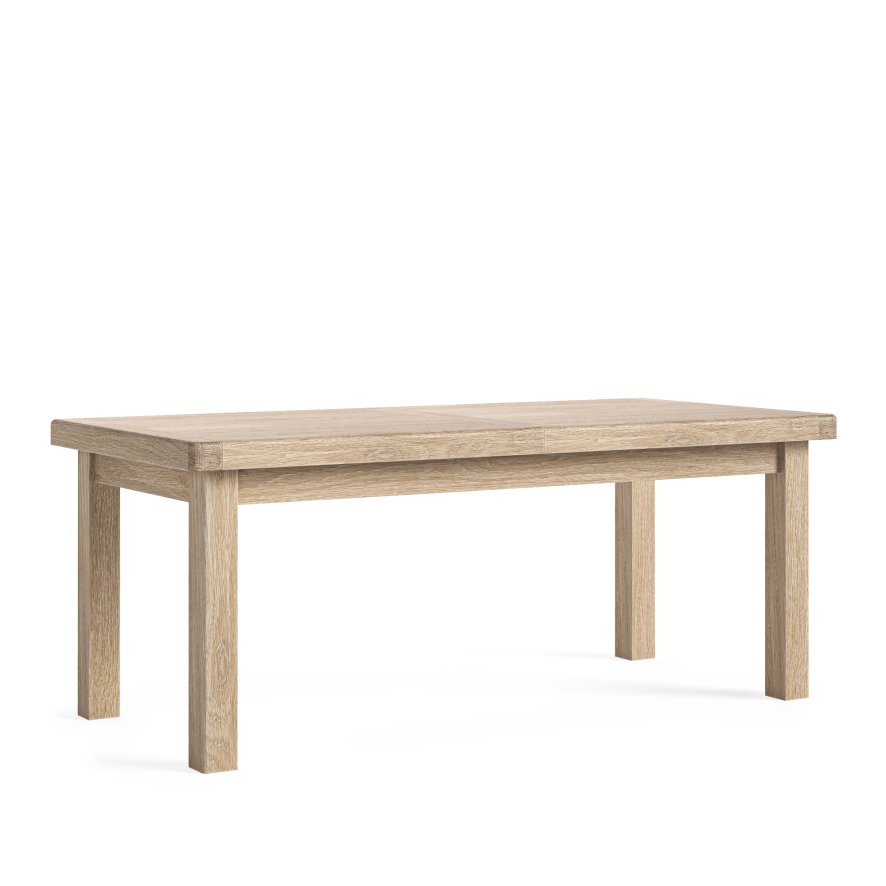 Global Home Group Normandy White Wash - Large Extending Dining Table