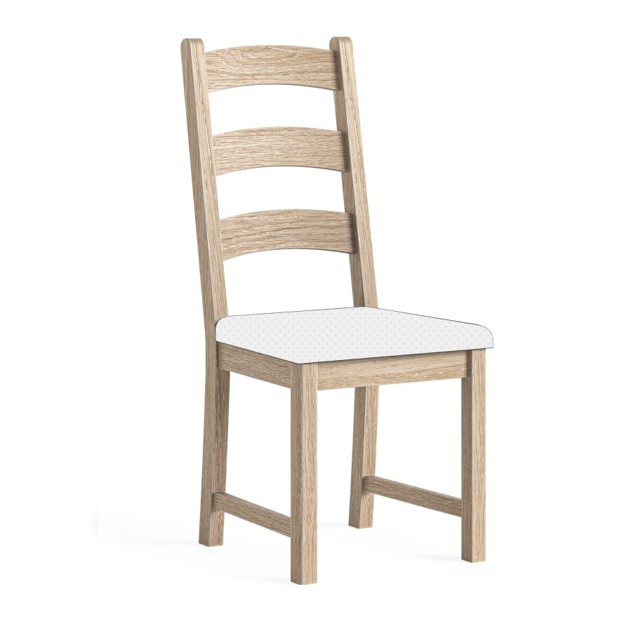 Global Home Group Normandy White Wash - Dining Chair Without Cushion