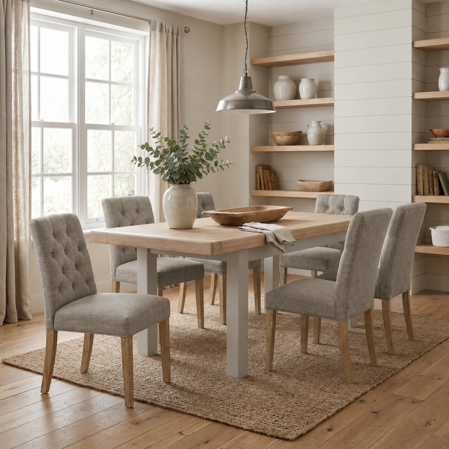 Global Home Group New Hampshire - Small Extending Dining Table Stone Grey