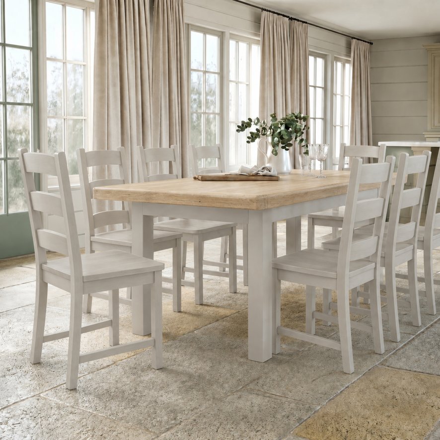 Global Home Group New Hampshire - Large Extending Dining Table Stone Grey