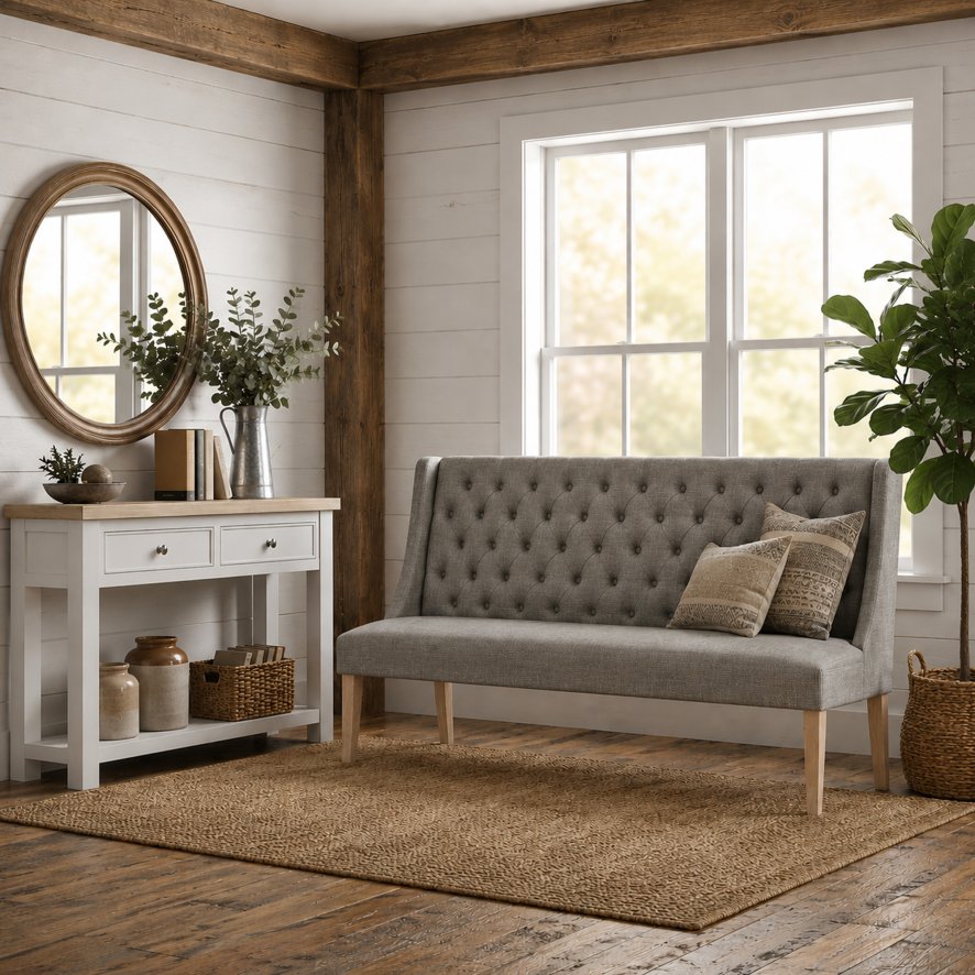 Global Home Group New Hampshire - Console Table (Stone Grey)
