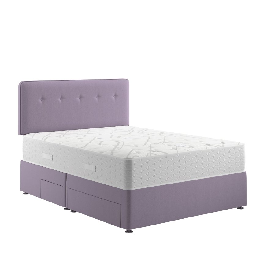 Relyon Dreamworld React Memory - Mattress and Divan Base Set