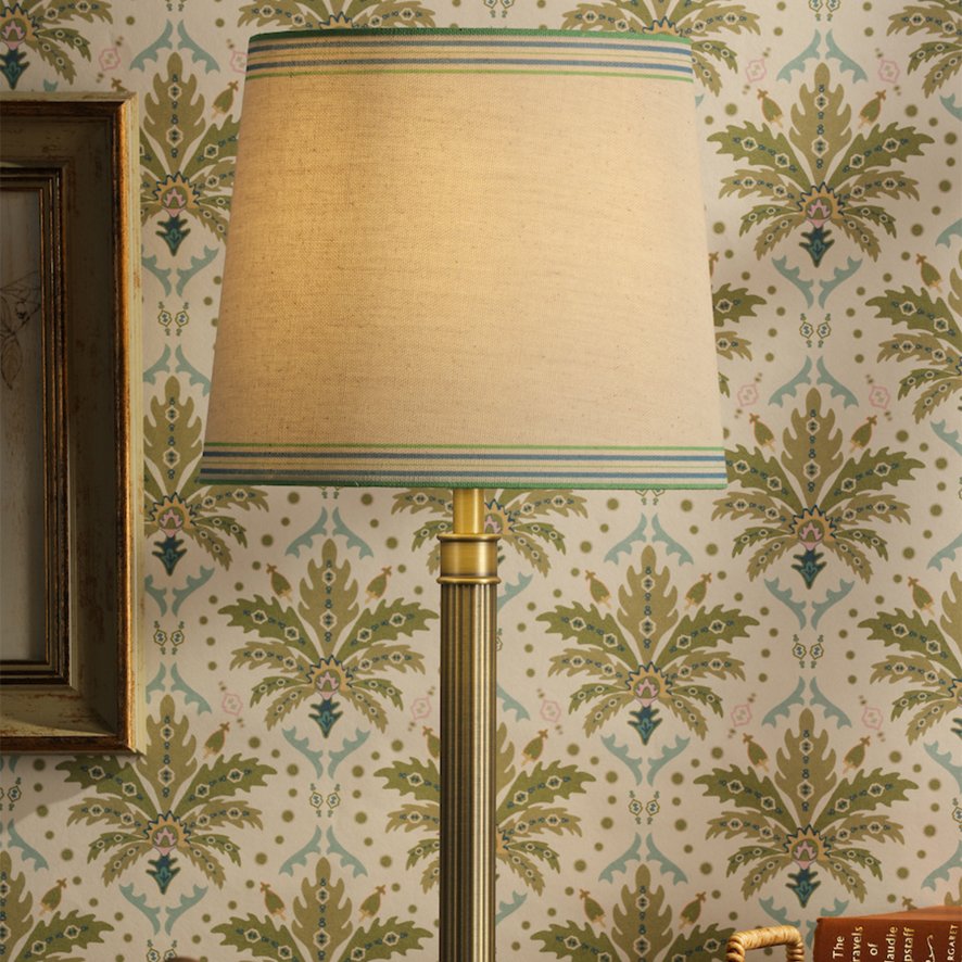 Joules Lighting Joules - Buscot Table Lamp Matt Antique Brass With Shade