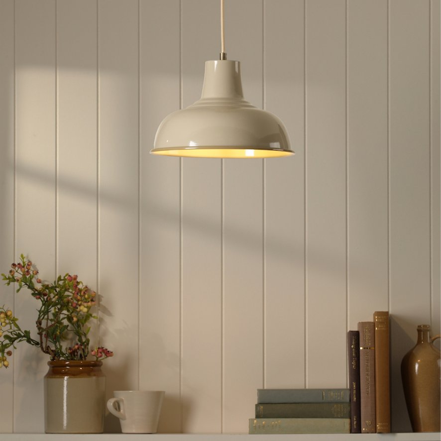 Joules Lighting Joules - Hatfield Pendant Gloss Taupe