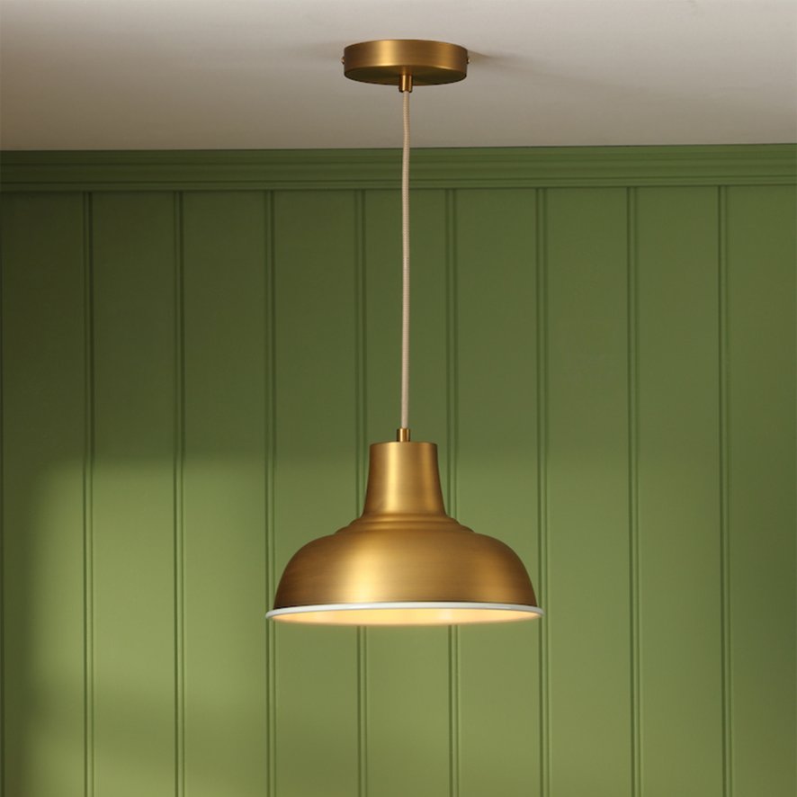 Joules Lighting Joules - Hatfield Pendant Matt Antique Brass