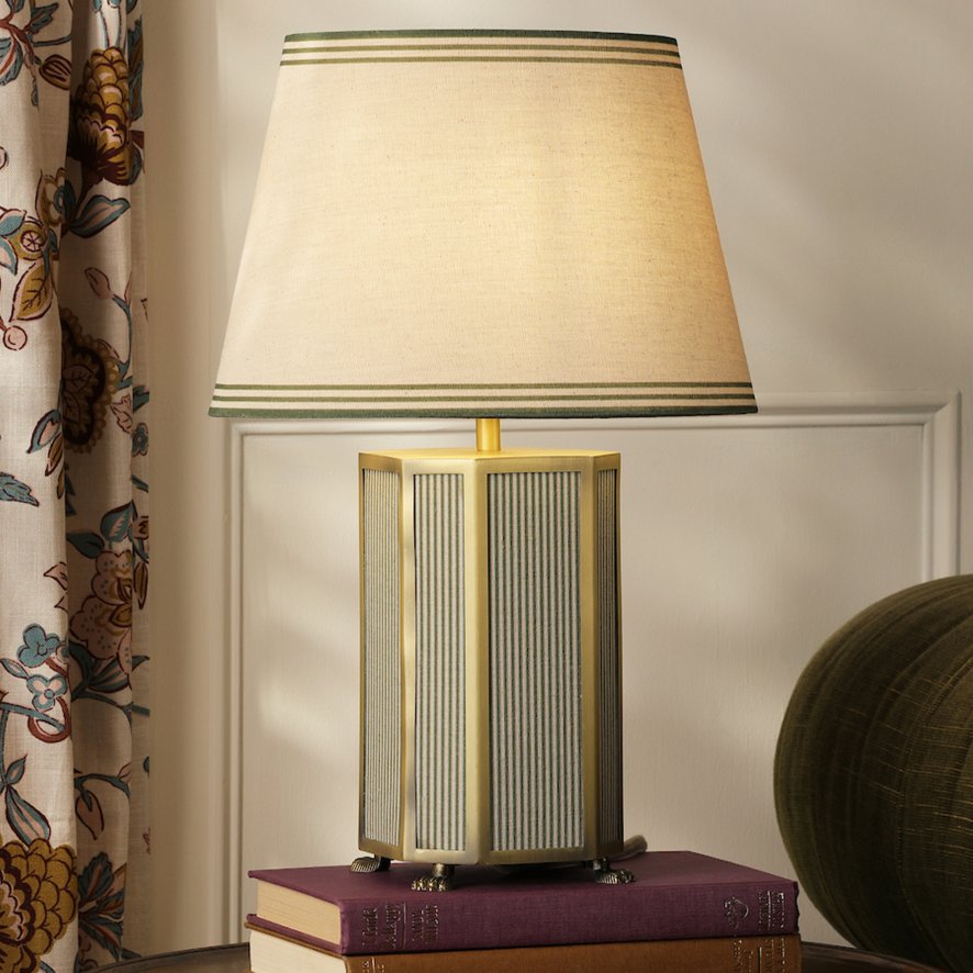 Joules Lighting Joules Helmingham - Table Lamp With Shade (Matt Antique Brass)