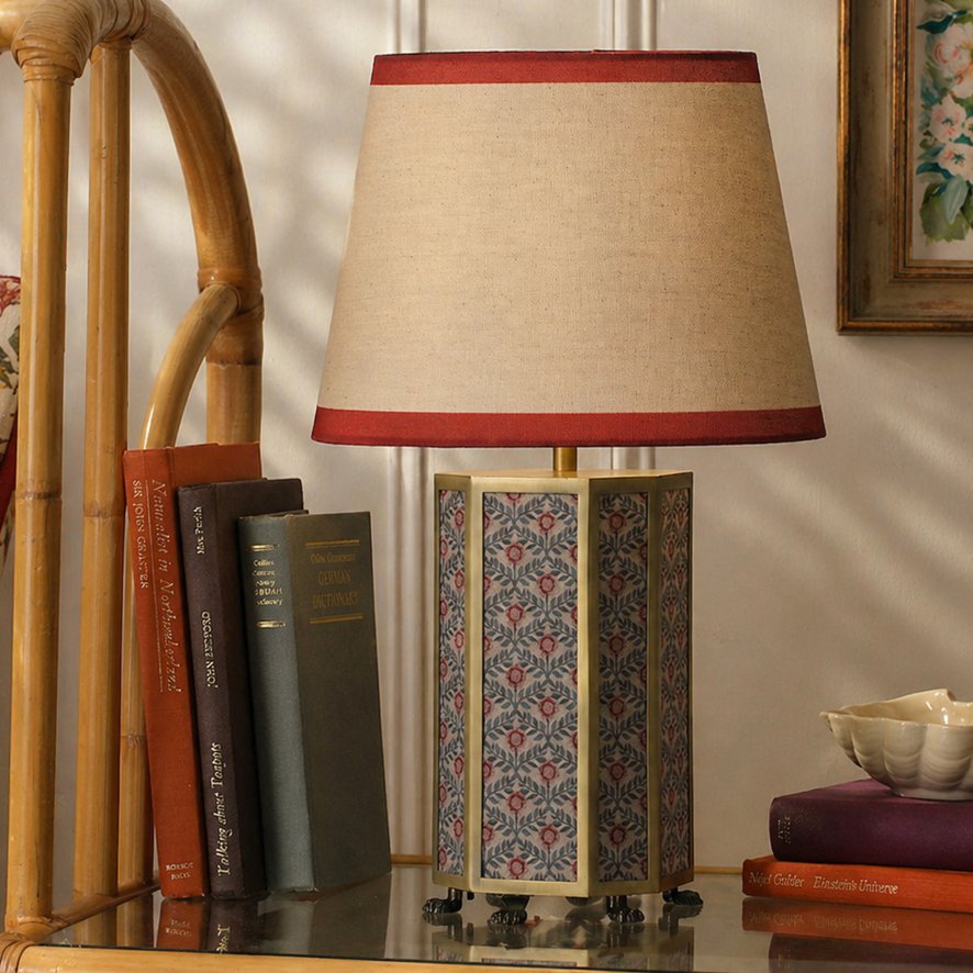 Joules Lighting Joules Helmingham - Table Lamp With Shade (Matt Antique Brass)