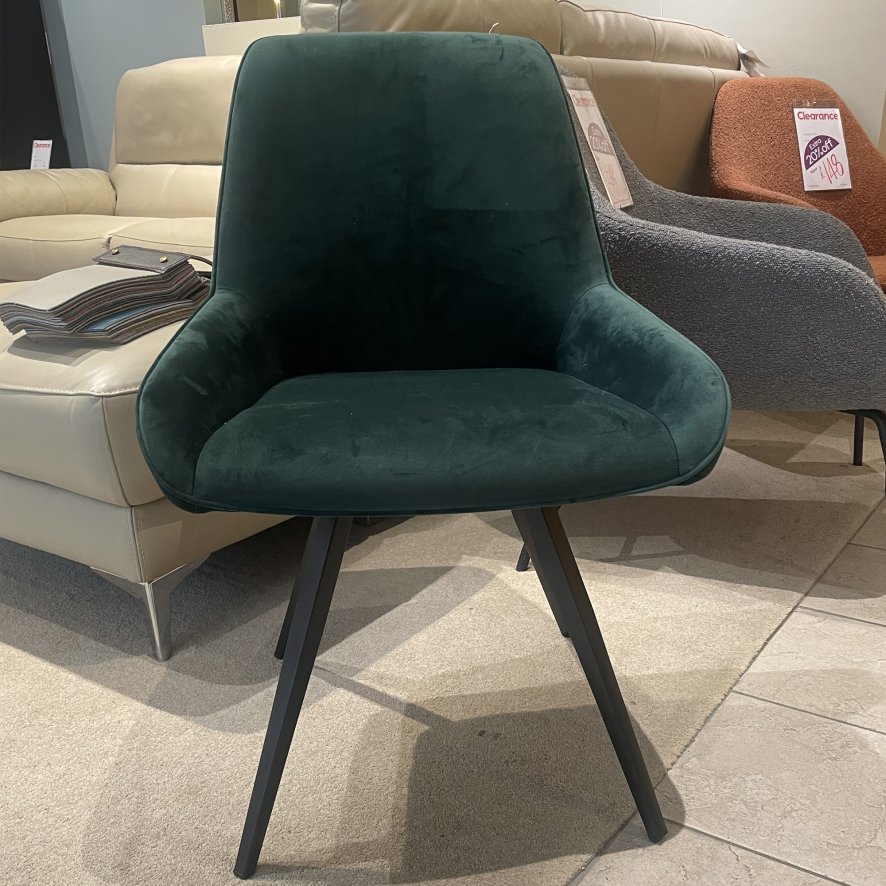 Malta - Dining Chair (Forest Green Velvet)