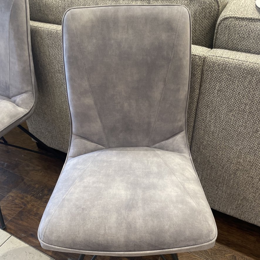 Lola - Dining Chair (Grey Fabric)