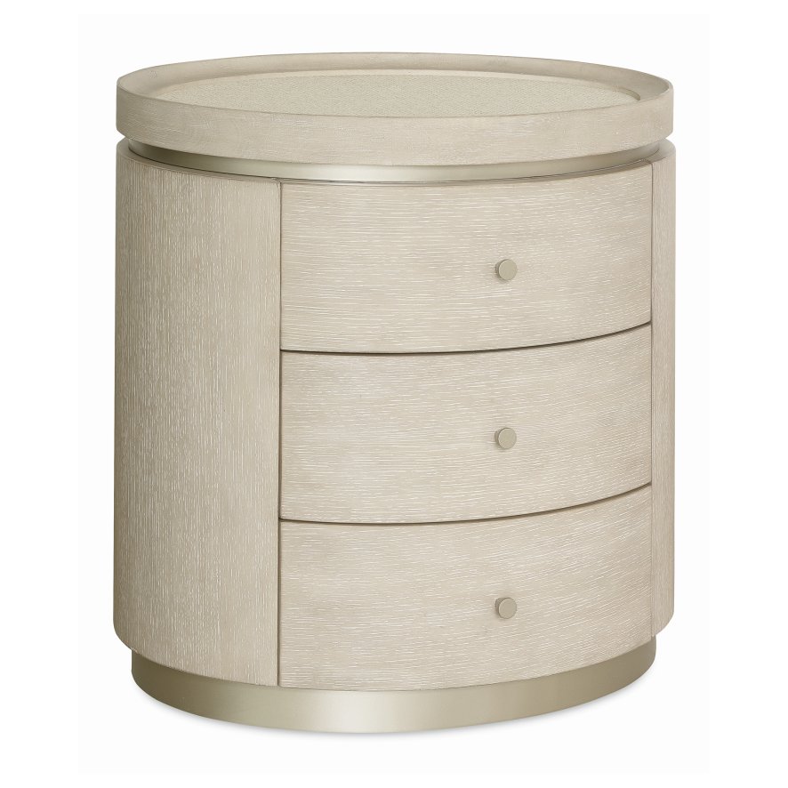 Hooker Furnishings Malibu - 3 Drawer Oval Bedside Table
