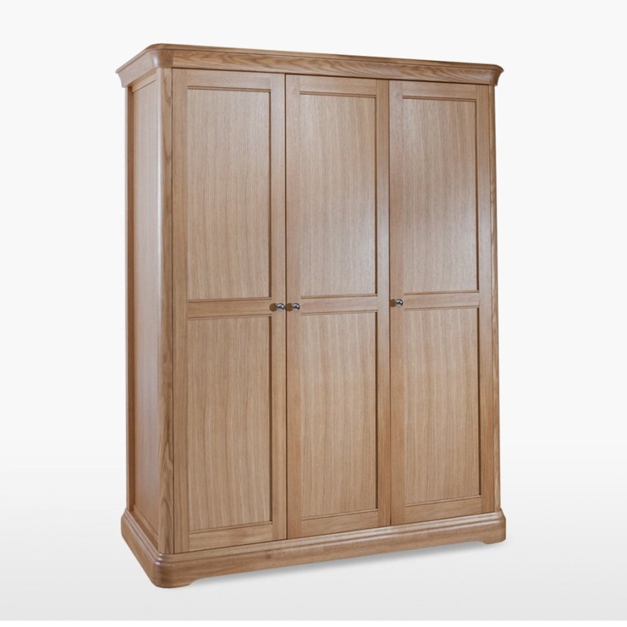 TCH Furniture Ltd Stag Lamont Bedroom - All Hanging Wardrobe Triple