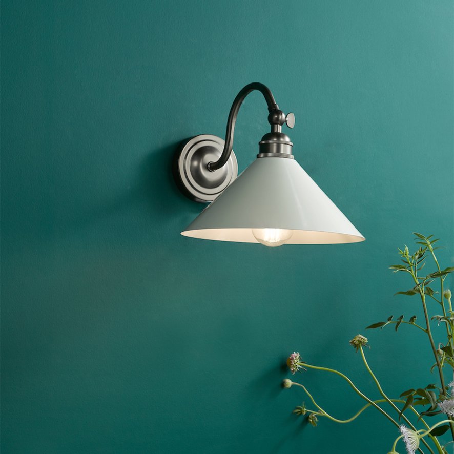 English Heritage Lighting English Heritage - Audley End Wall Light Rubbed Bronze and Cream