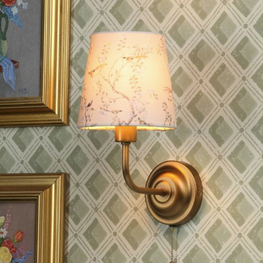 English Heritage Lighting English Heritage - Belsay Hall Wall Light Antique Bronze With Shade