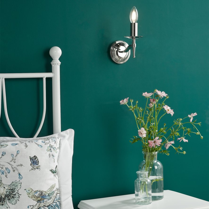 English Heritage Lighting English Heritage - Marble Hill Wall Light Polished Nickel Bracket Only