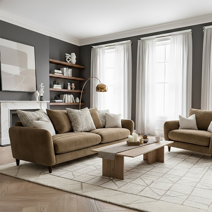 Whitemeadow Upholstery Albert - Large Sofa (Pillow Back)