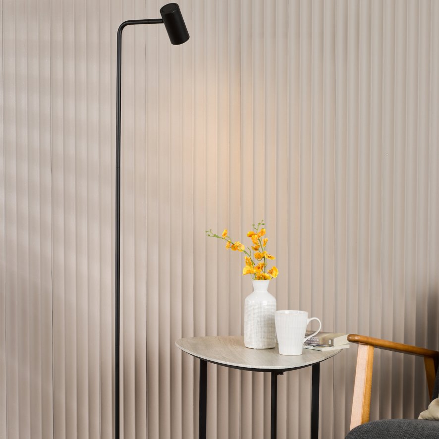 Dar Lighting Dar - Thierry Task Floor Lamp Matt Black