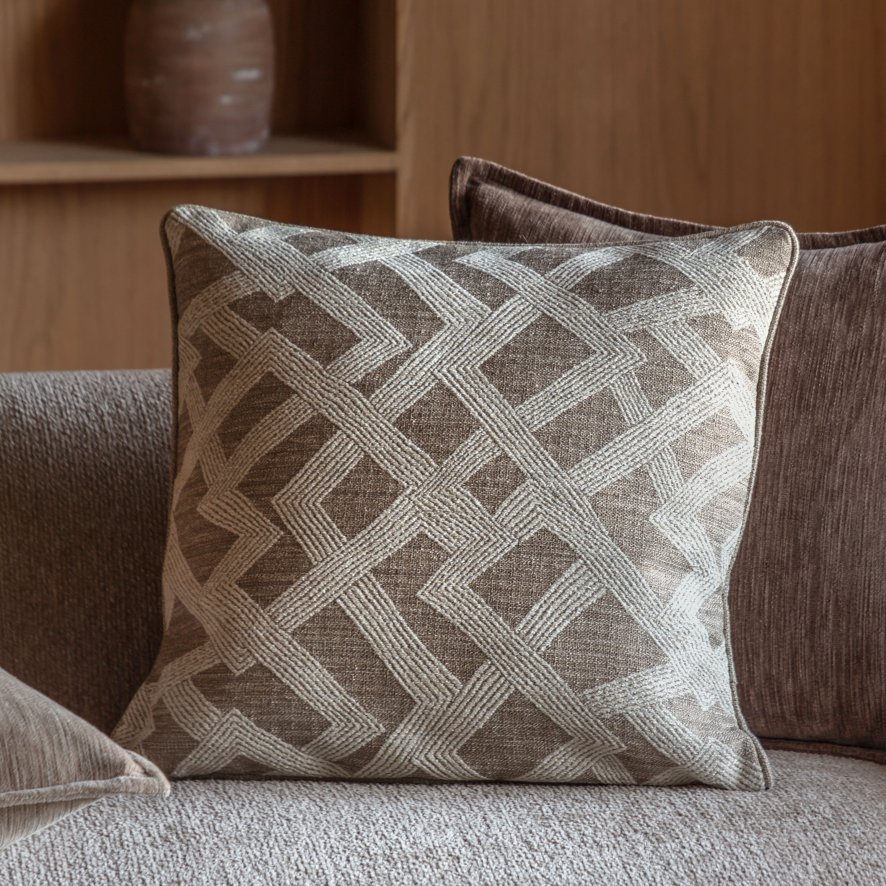 Gallery Direct Cushions - Celeste Jacquard Cushion Natural