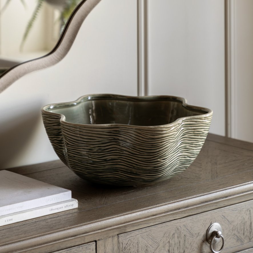 Gallery Direct Accessories - Murla Bowl Fennel Green