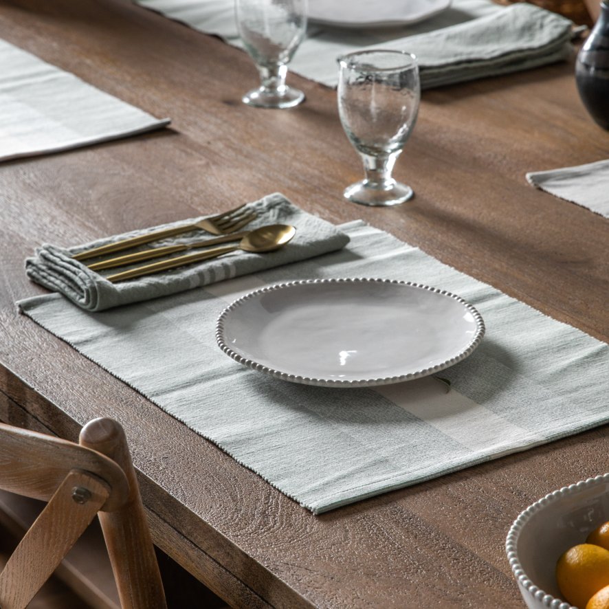 Gallery Direct Accessories - Organic Beaded Side Plate White (4pk)