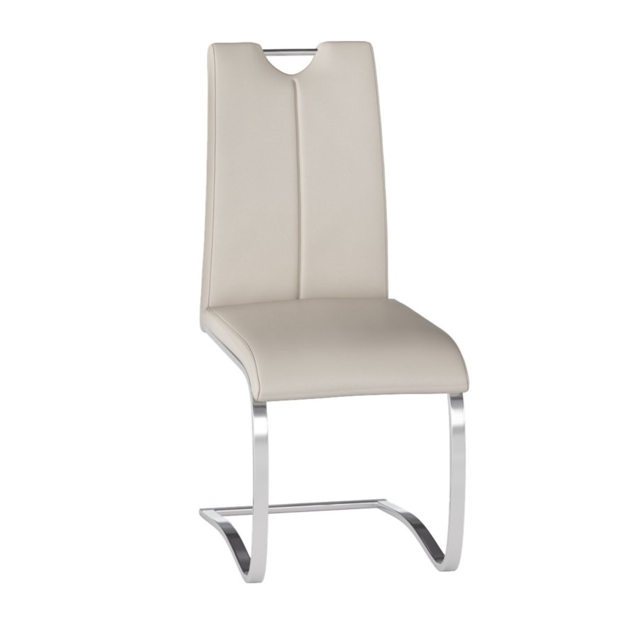 Torelli Furniture Ltd Gabi - Dining Chair (Cream Faux Leather)
