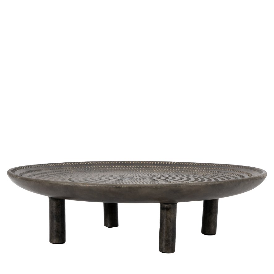 Gallery Direct Accessories - Sgraffito Footed Tray Large