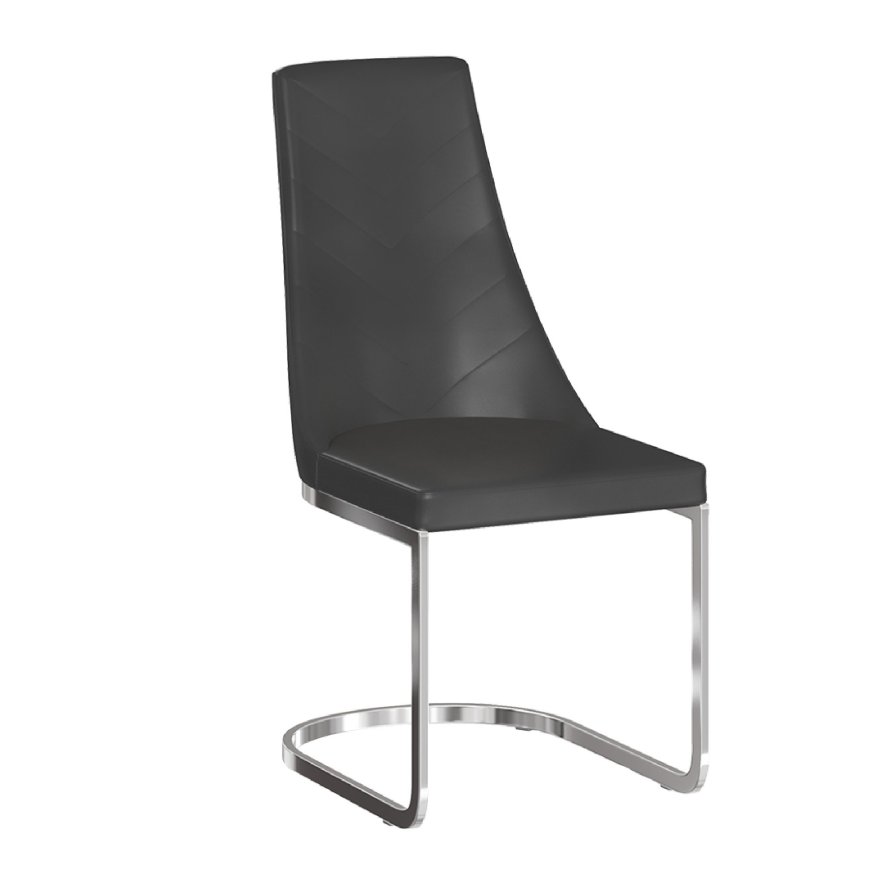 Torelli Furniture Ltd Mia - Dining Chair (Black Faux Leather)