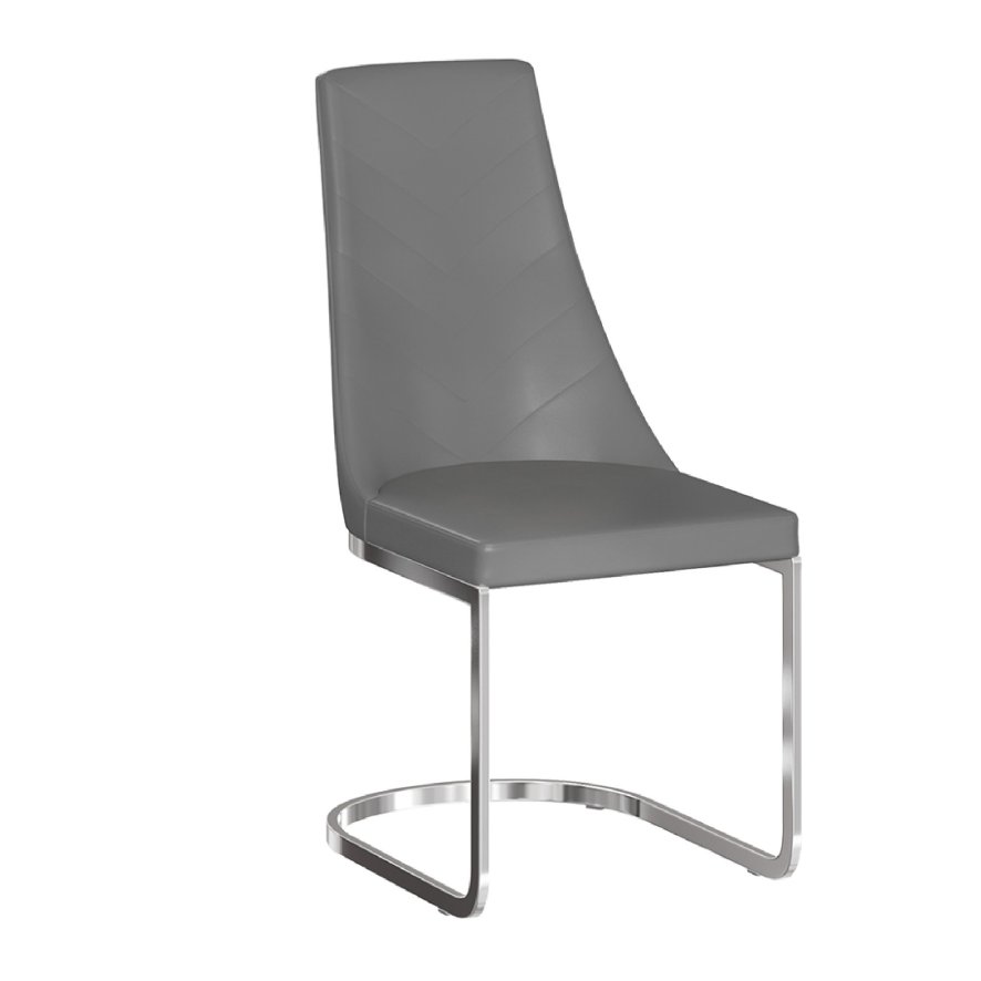 Torelli Furniture Ltd Mia - Dining Chair (Grey Faux Leather)