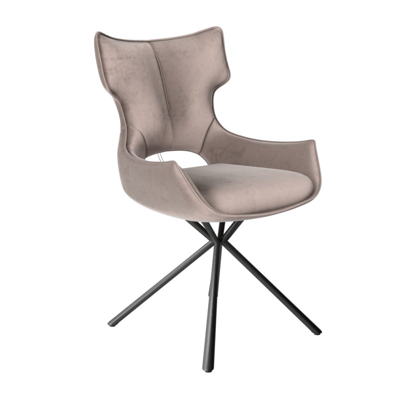 Torelli Furniture Ltd Tripoli - Dining Chair (Mink Fabric)