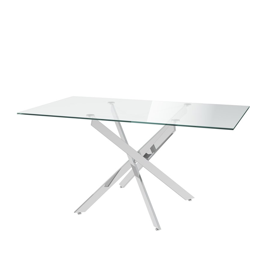 Torelli Furniture Ltd Clara - Dining Table Rectangle (Chrome)