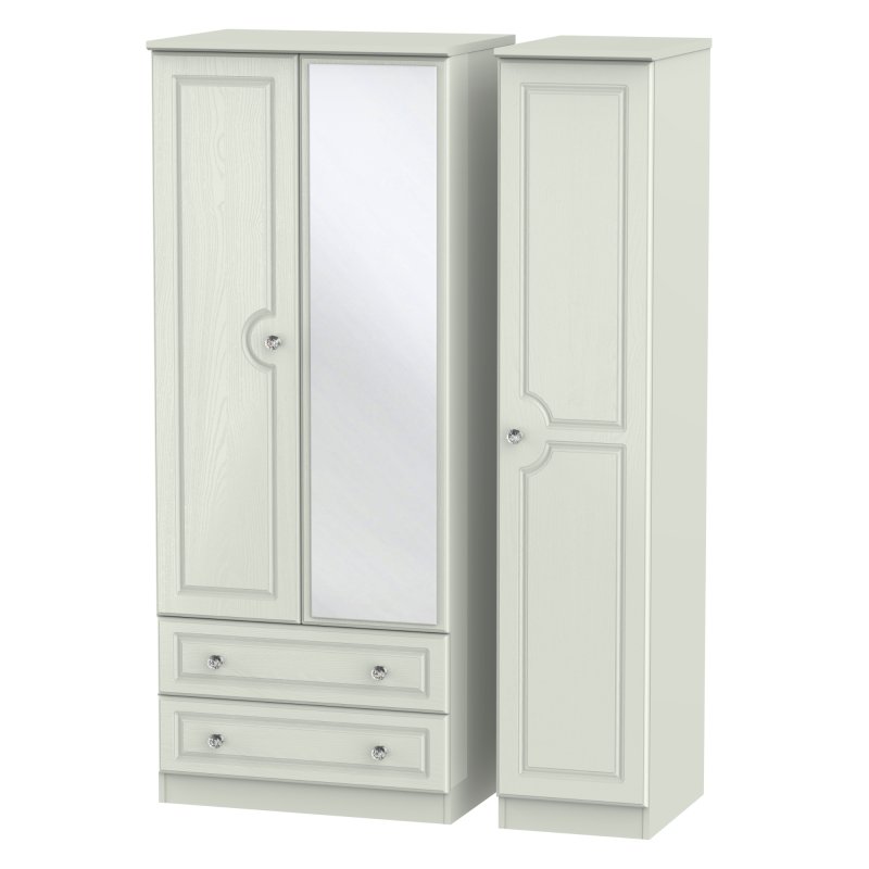 Welcome Furniture Dakota Bedroom - Triple 2 Door Mirror Wardrobe